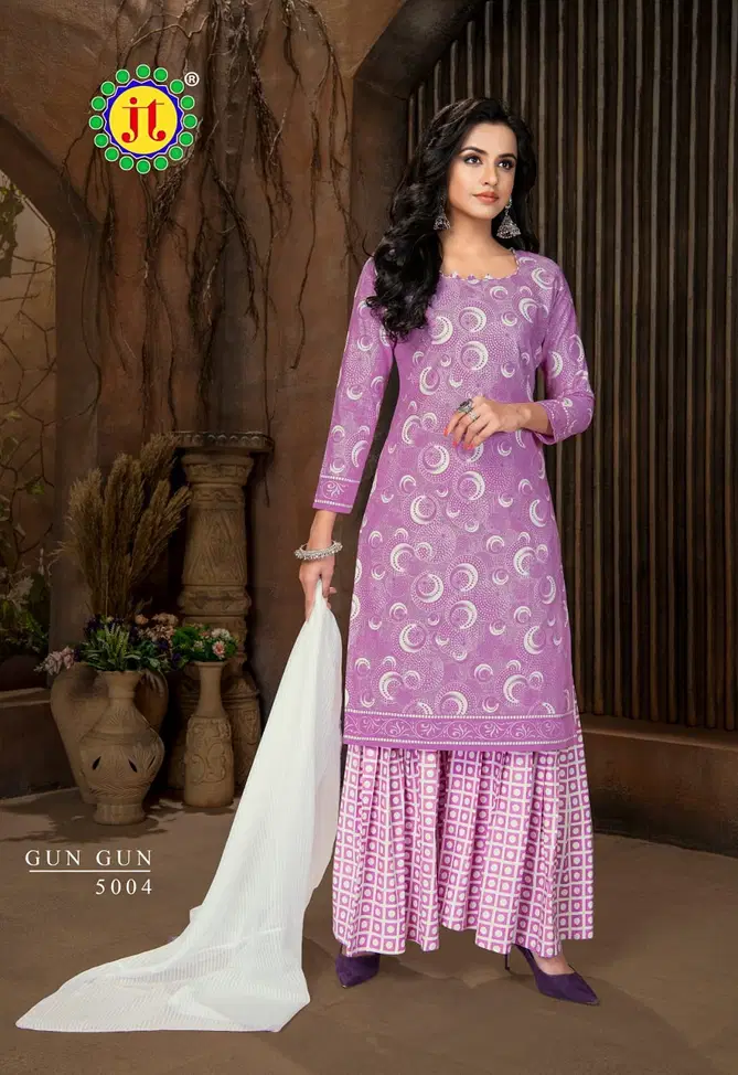 Jt Gun Gun 5 Daily Wear Cotton Printed Designer Dress Material Collection